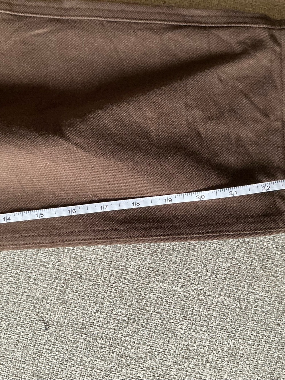 MHL Margaret Howell Brown cropped Chino size 0 wool/cotton blend - Picture 8 of 8